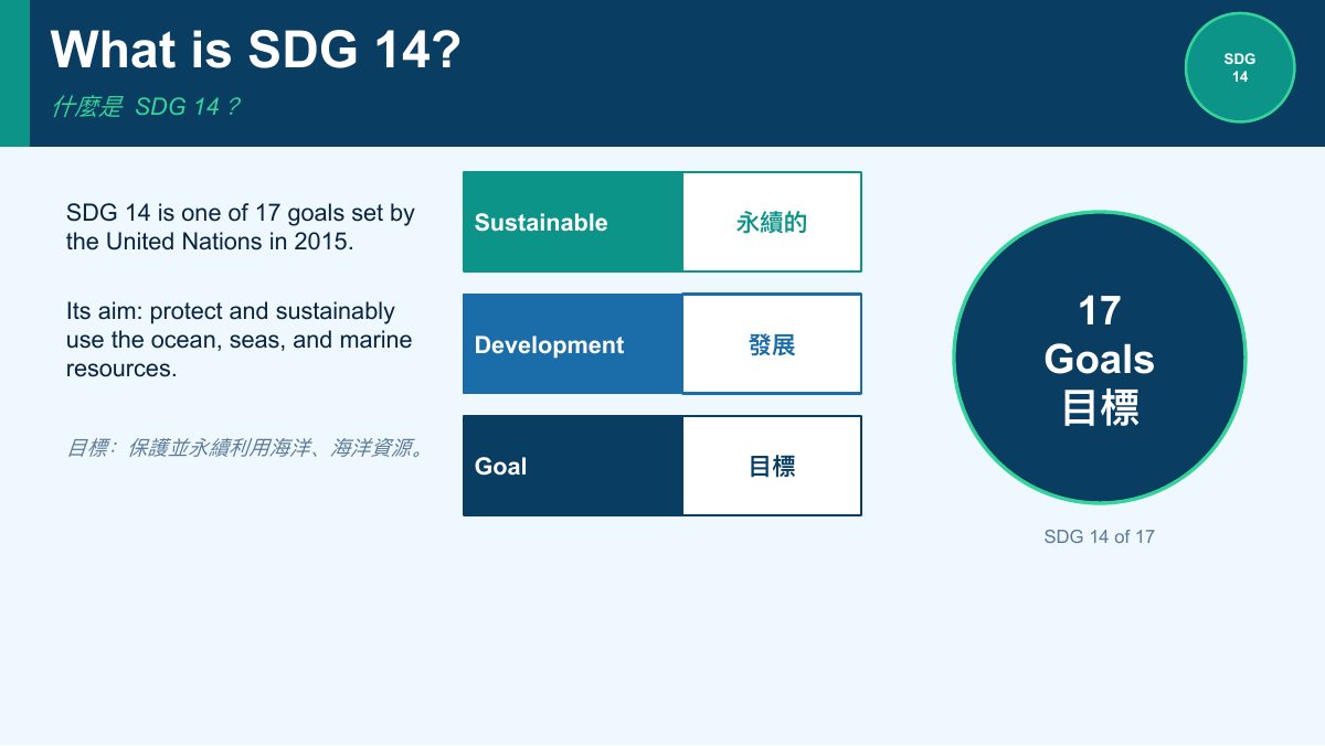 SDG 14 保育海洋生態（簡化版） — slide 2