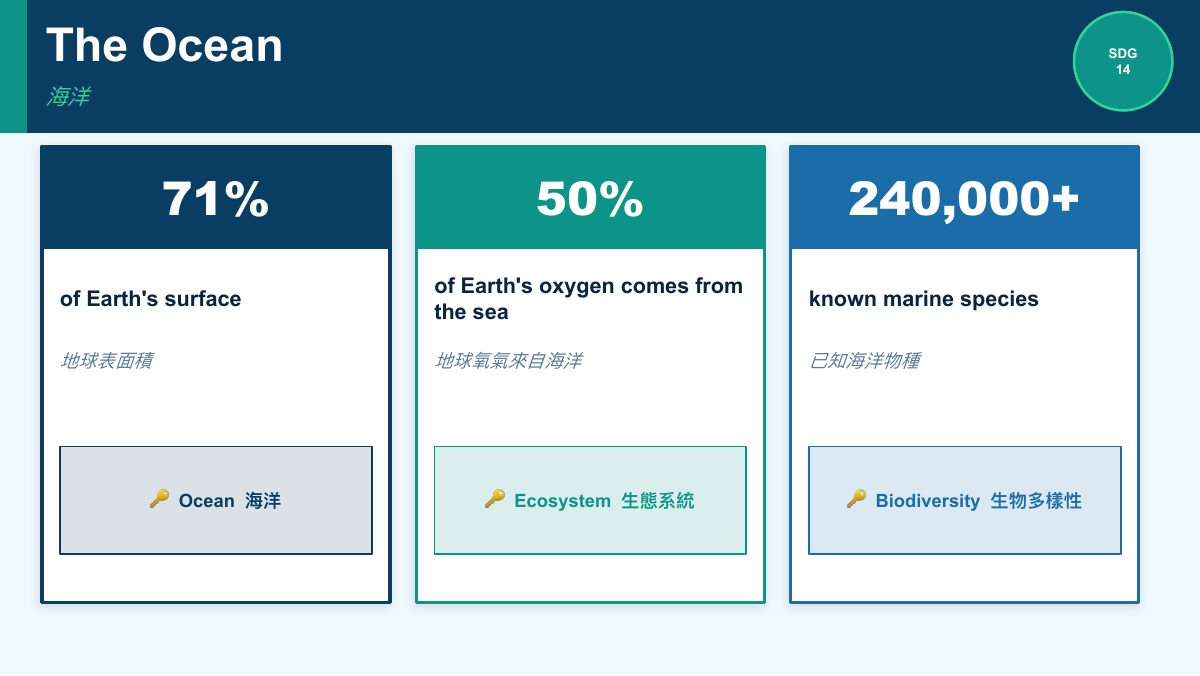 SDG 14 保育海洋生態（簡化版） — slide 3
