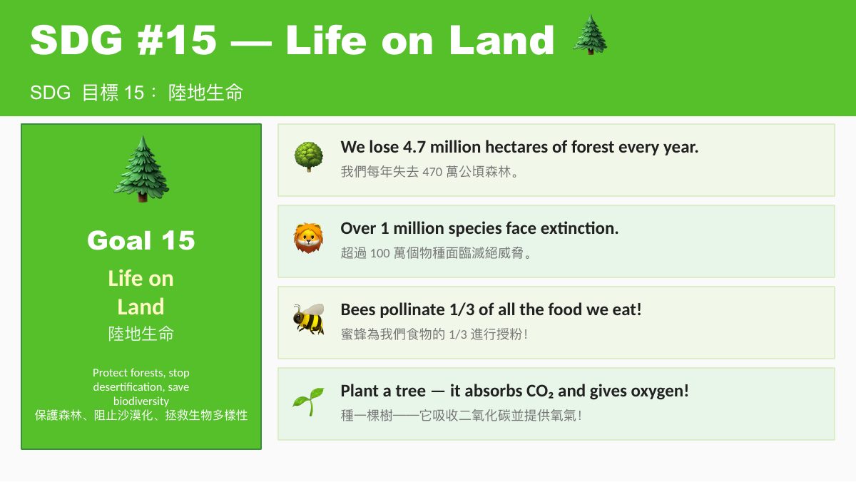 地球日 Earth Day — slide 9