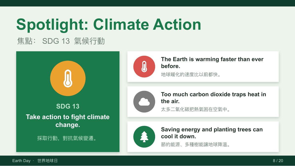 地球日 Earth Day — slide 8