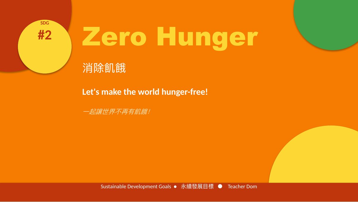 SDG 2 消除飢餓（遊戲互動版）