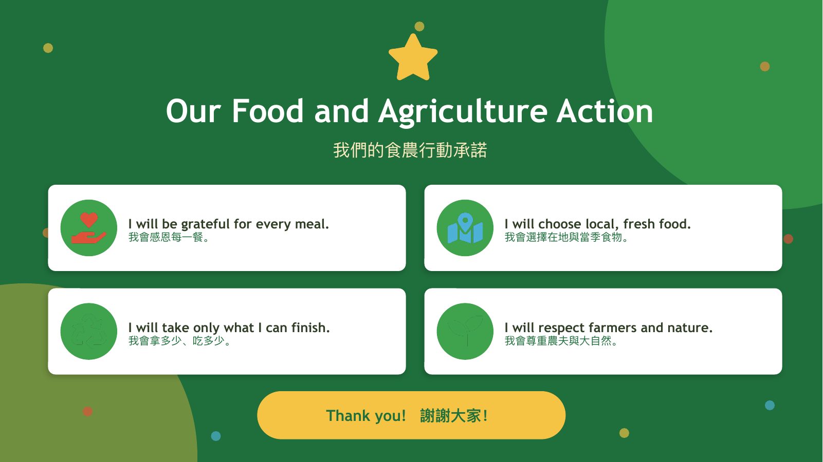 食農行動 Food & Agriculture Action — slide 20