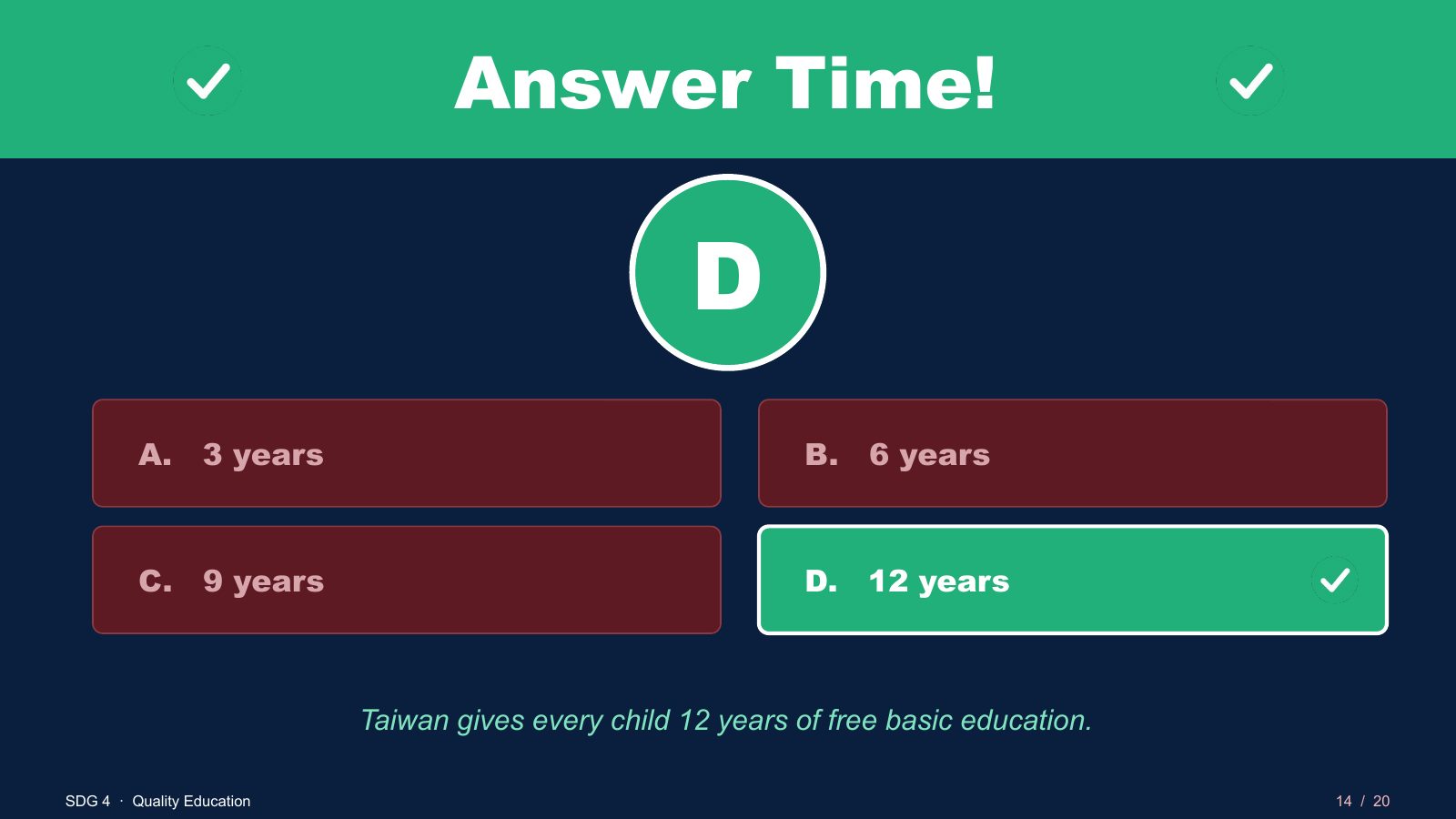 SDG 4 優質教育 — slide 14